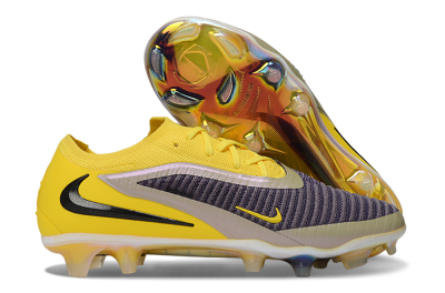 Unisex Nike Phantom 6 Low Elite FG Firm Ground Low-Tops Football Boots - Yellow/Ample Gold/Graphite Gray