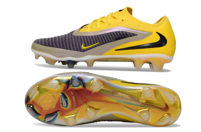 Unisex Nike Phantom 6 Low Elite FG Firm Ground Low-Tops Football Boots - Yellow/Ample Gold/Graphite Gray