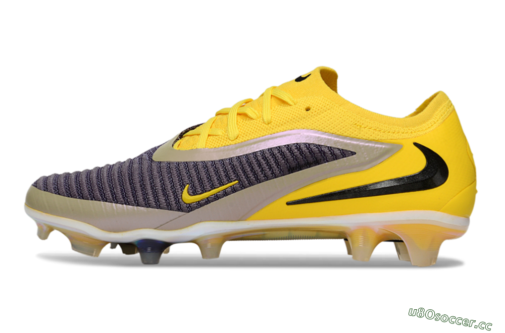Unisex Nike Phantom 6 Low Elite FG Firm Ground Low-Tops Football Boots - Yellow/Ample Gold/Graphite Gray 0