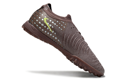 Men's Nike Phantom GX 2 Elite TF Artificial Turf Low-Tops Football Shoes - Brown/Olive Green/Gray