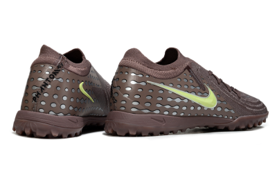 Men's Nike Phantom GX 2 Elite TF Artificial Turf Low-Tops Football Shoes - Brown/Olive Green/Gray