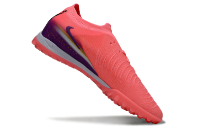 Men's Nike Phantom GX 2 Elite TF Artificial Turf Low-Tops Football Shoes - Pink/Vivid Coral/Deep Purple