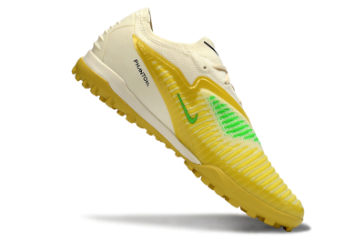 Men's Nike Phantom 6 Low Elite TF Artificial Turf Low-Tops Football Shoes - Yellow/Bright Lemon/Lime Green