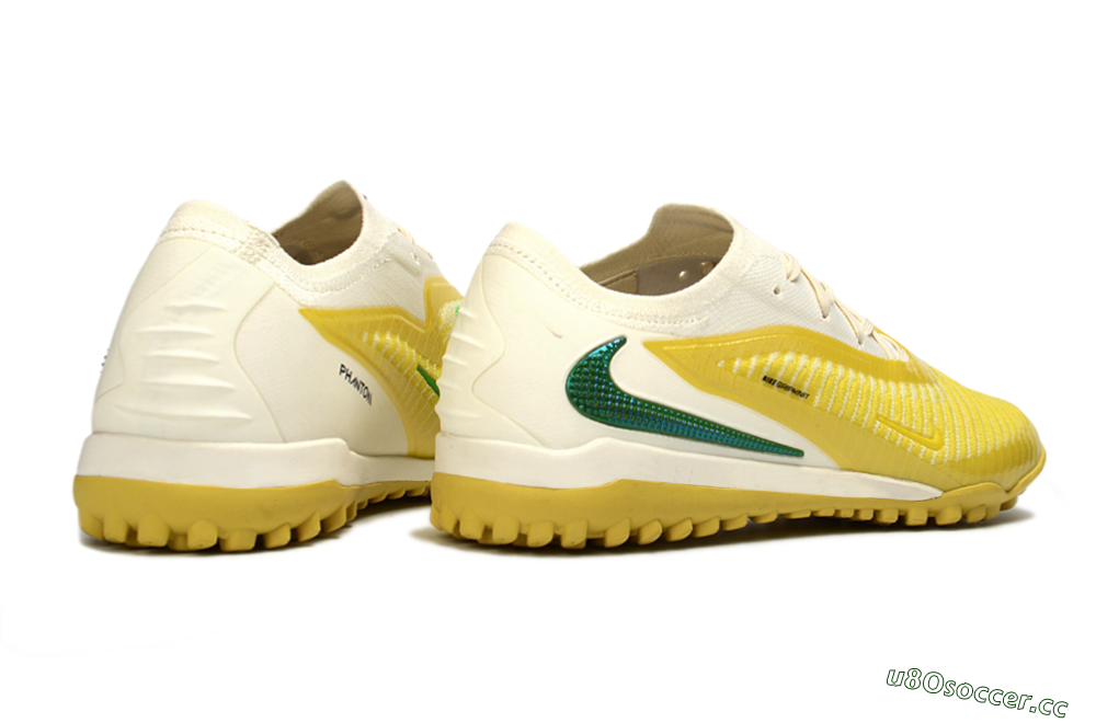 Men's Nike Phantom 6 Low Elite TF Artificial Turf Low-Tops Football Shoes - Yellow/Bright Lemon/Lime Green 6