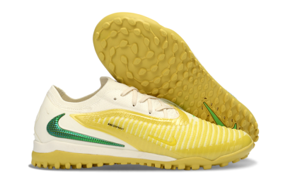 Men's Nike Phantom 6 Low Elite TF Artificial Turf Low-Tops Football Shoes - Yellow/Bright Lemon/Lime Green