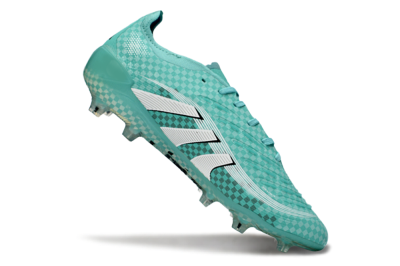 Unisex Adidas Predator 25 Elite FG Firm Ground Low-Tops Football Boots - Aqua/Mint Green/White