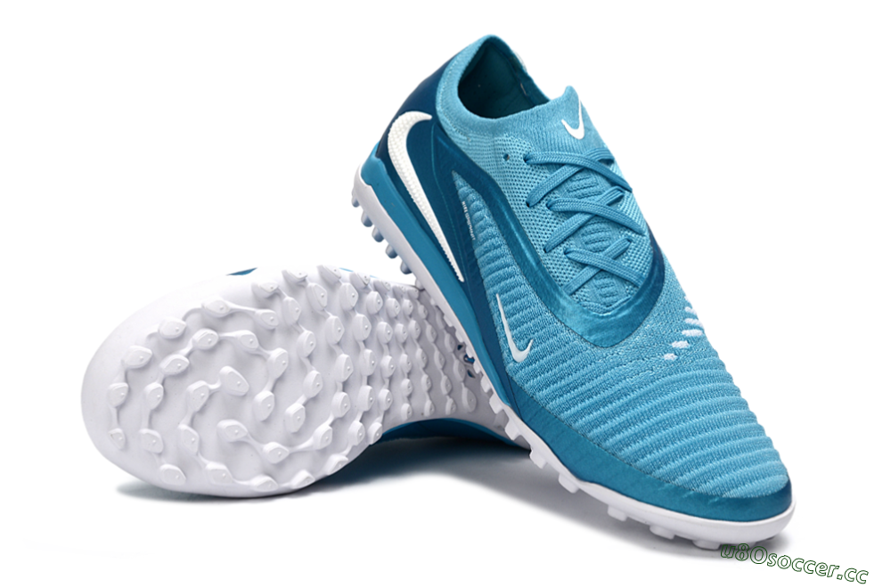 Men's Nike Phantom 6 Low Elite TF Artificial Turf Low-Tops Football Shoes - Blue/Sky Blue/Ocean Blue 3