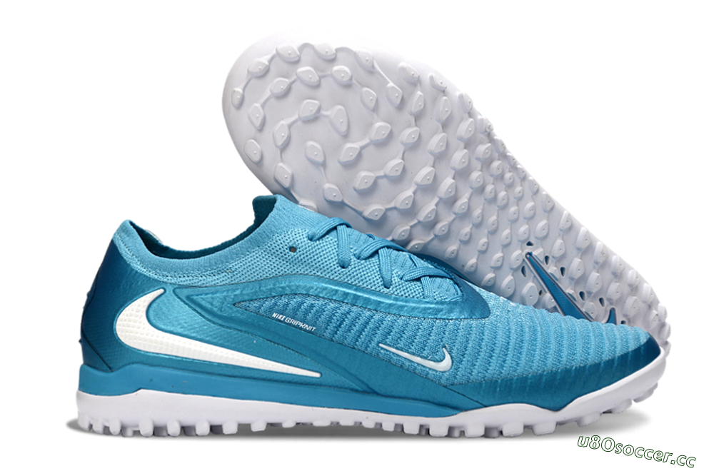 Men's Nike Phantom 6 Low Elite TF Artificial Turf Low-Tops Football Shoes - Blue/Sky Blue/Ocean Blue 2