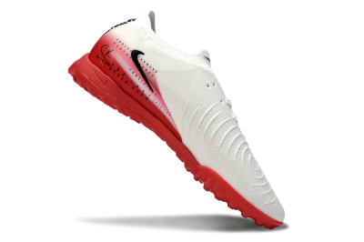 Men's Nike Phantom GX 2 Elite TF Artificial Turf Low-Tops Football Shoes - White/Crimson Red/Black