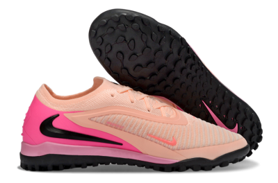 Men's Nike Phantom 6 Low Elite TF Artificial Turf Low-Tops Football Shoes - Pink/Coral Blush/Hot Pink