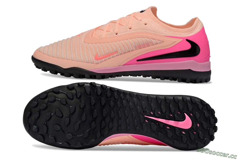 Men's Nike Phantom 6 Low Elite TF Artificial Turf Low-Tops Football Shoes - Pink/Coral Blush/Hot Pink 1