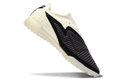 Men's Nike Phantom 6 Low Elite TF Artificial Turf Low-Tops Football Shoes - Black/Electric Green/Neutral Beige