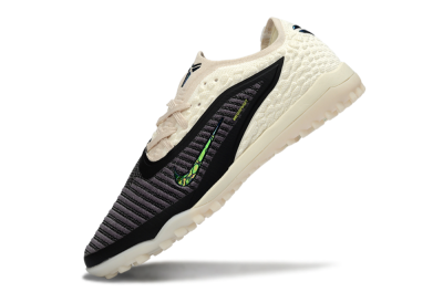 Men's Nike Phantom 6 Low Elite TF Artificial Turf Low-Tops Football Shoes - Black/Electric Green/Neutral Beige