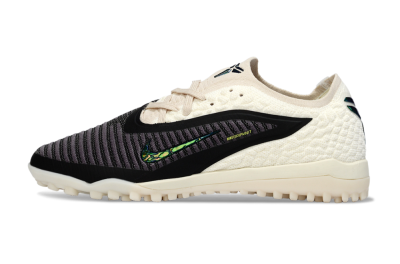 Men's Nike Phantom 6 Low Elite TF Artificial Turf Low-Tops Football Shoes - Black/Electric Green/Neutral Beige