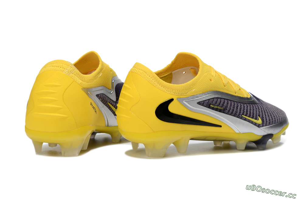 Men's Nike Phantom 6 Low Elite FG Firm Ground Low-Tops Football Boots - Yellow/Electric Yellow/Dark Gray 6