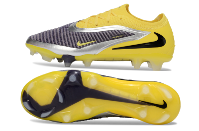 Men's Nike Phantom 6 Low Elite FG Firm Ground Low-Tops Football Boots - Yellow/Electric Yellow/Dark Gray