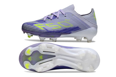 Kids Adidas F50 Elite Lightstrike Pro FG Firm Ground Low-Tops Football Boots - Purple/Electric Yellow/Violet Gradient
