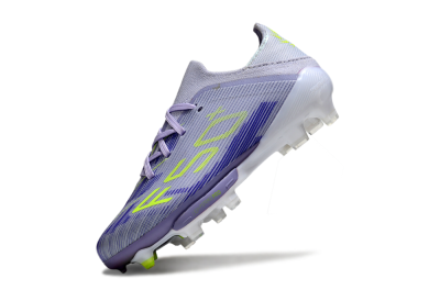 Kids Adidas F50 Elite Lightstrike Pro FG Firm Ground Low-Tops Football Boots - Purple/Electric Yellow/Violet Gradient