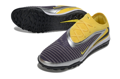Men's Nike Phantom 6 Low Elite TF Artificial Turf Low-Tops Football Shoes - Yellow/Sunshine Yellow/Graphite Gray