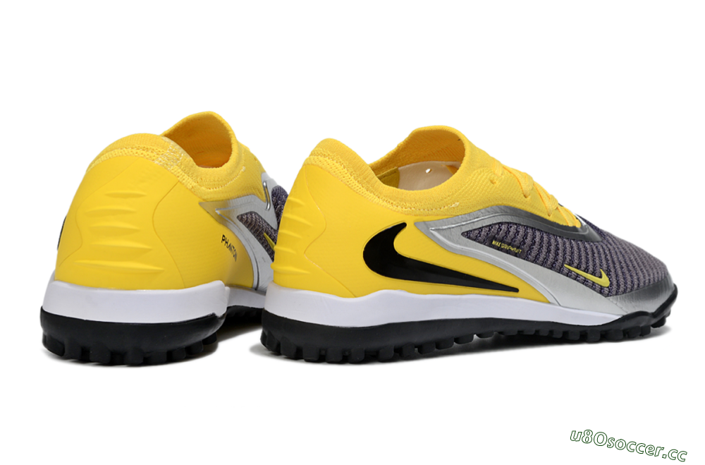 Men's Nike Phantom 6 Low Elite TF Artificial Turf Low-Tops Football Shoes - Yellow/Sunshine Yellow/Graphite Gray 6