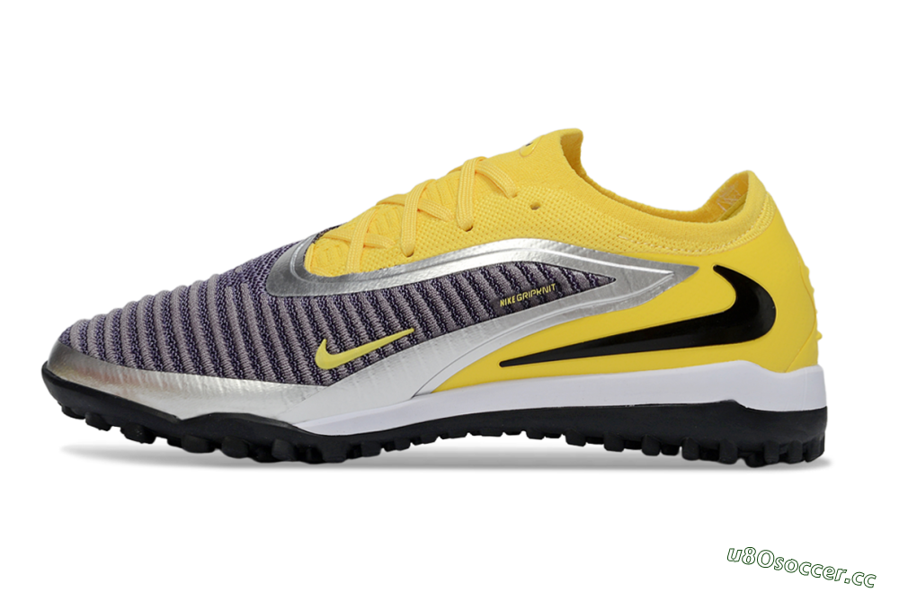 Men's Nike Phantom 6 Low Elite TF Artificial Turf Low-Tops Football Shoes - Yellow/Sunshine Yellow/Graphite Gray 0