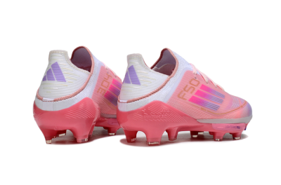 Kids Adidas F50 Elite Lightstrike Pro FG Firm Ground Low-Tops Football Boots - Pink/Soft Pink/Gradient Purple