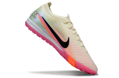 Unisex Nike Air Zoom Mercurial Vapor 16 Elite TF Artificial Turf Low-Tops Football Shoes - Cream/Electric Pink/Neon Orange
