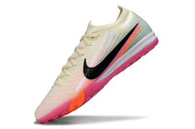 Unisex Nike Air Zoom Mercurial Vapor 16 Elite TF Artificial Turf Low-Tops Football Shoes - Cream/Electric Pink/Neon Orange