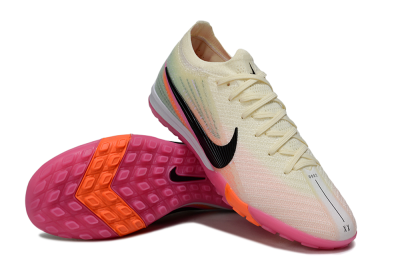 Unisex Nike Air Zoom Mercurial Vapor 16 Elite TF Artificial Turf Low-Tops Football Shoes - Cream/Electric Pink/Neon Orange