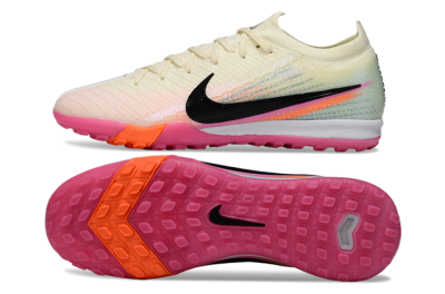 Unisex Nike Air Zoom Mercurial Vapor 16 Elite TF Artificial Turf Low-Tops Football Shoes - Cream/Electric Pink/Neon Orange
