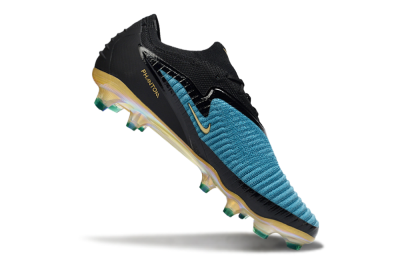 Unisex Nike Phantom 6 Low Elite FG Firm Ground Low-Tops Football Boots - Blue/Ocean Blue/Golden Yellow