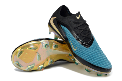 Unisex Nike Phantom 6 Low Elite FG Firm Ground Low-Tops Football Boots - Blue/Ocean Blue/Golden Yellow