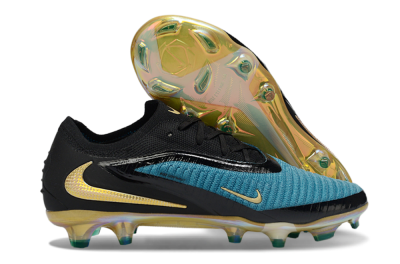 Unisex Nike Phantom 6 Low Elite FG Firm Ground Low-Tops Football Boots - Blue/Ocean Blue/Golden Yellow