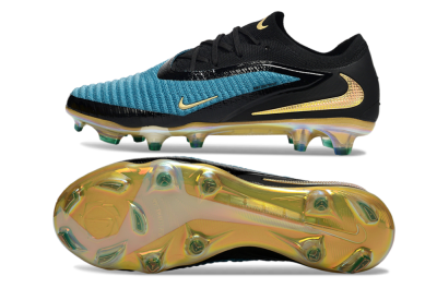 Unisex Nike Phantom 6 Low Elite FG Firm Ground Low-Tops Football Boots - Blue/Ocean Blue/Golden Yellow