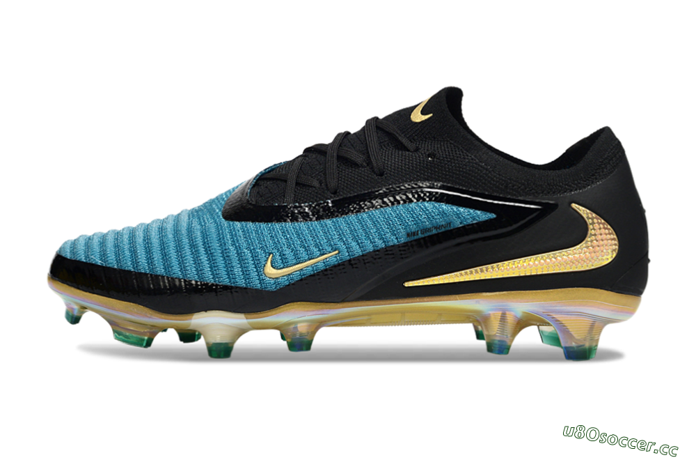 Unisex Nike Phantom 6 Low Elite FG Firm Ground Low-Tops Football Boots - Blue/Ocean Blue/Golden Yellow 0