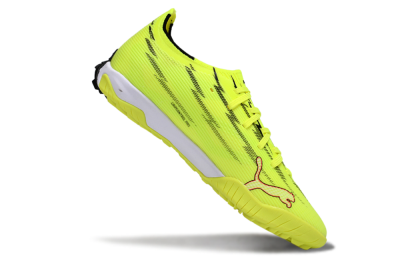 Men's Puma Ultra Ultimate TF Artificial Turf Low-Tops Football Shoes - Yellow/Electric Yellow/Crimson Blaze