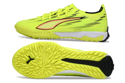 Men's Puma Ultra Ultimate TF Artificial Turf Low-Tops Football Shoes - Yellow/Electric Yellow/Crimson Blaze