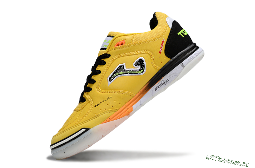 Men's Joma Top Flex IC Indoor & Futsal Low-Tops Football Shoes - Yellow/Electric Yellow/Black 5