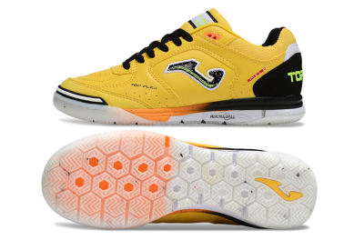 Men's Joma Top Flex IC Indoor & Futsal Low-Tops Football Shoes - Yellow/Electric Yellow/Black