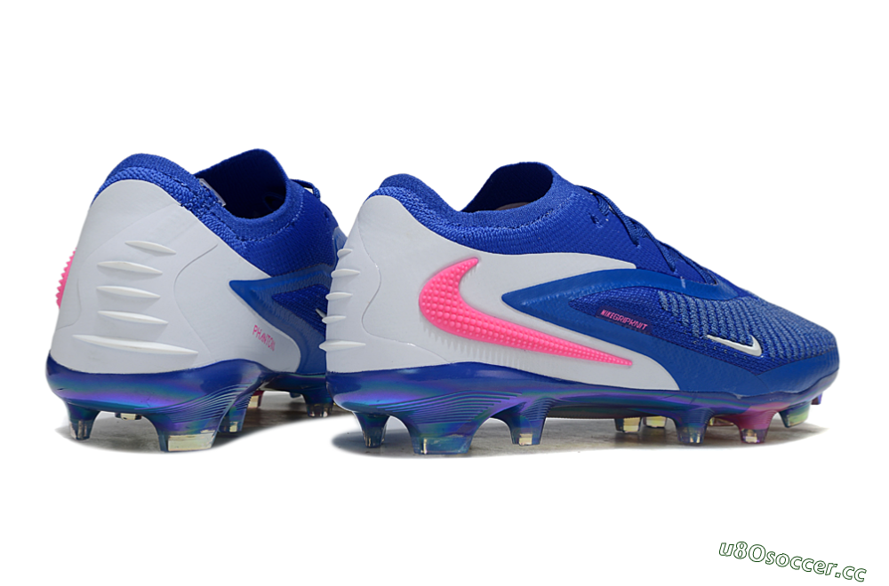 Unisex Nike Phantom 6 Low Elite FG Firm Ground Low-Tops Football Boots - Blue/Electric Blue/Neon Pink 6