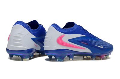 Unisex Nike Phantom 6 Low Elite FG Firm Ground Low-Tops Football Boots - Blue/Electric Blue/Neon Pink