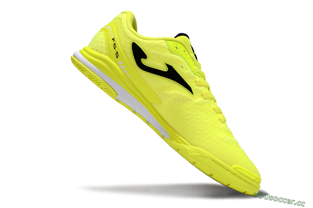 Men's Joma Top Flex IC Indoor & Futsal Low-Tops Football Shoes - Yellow/Neon Yellow/Black 4
