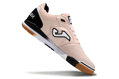 Men's Joma Top Flex IC Indoor & Futsal Low-Tops Football Shoes - Pink/Peach Mist/Classic Black