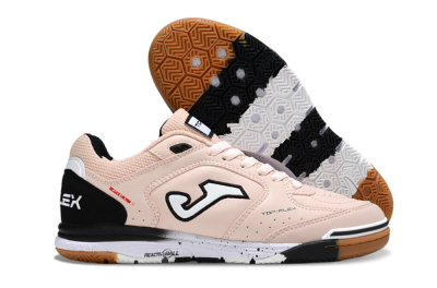Men's Joma Top Flex IC Indoor & Futsal Low-Tops Football Shoes - Pink/Peach Mist/Classic Black