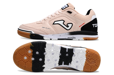 Men's Joma Top Flex IC Indoor & Futsal Low-Tops Football Shoes - Pink/Peach Mist/Classic Black