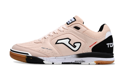 Men's Joma Top Flex IC Indoor & Futsal Low-Tops Football Shoes - Pink/Peach Mist/Classic Black