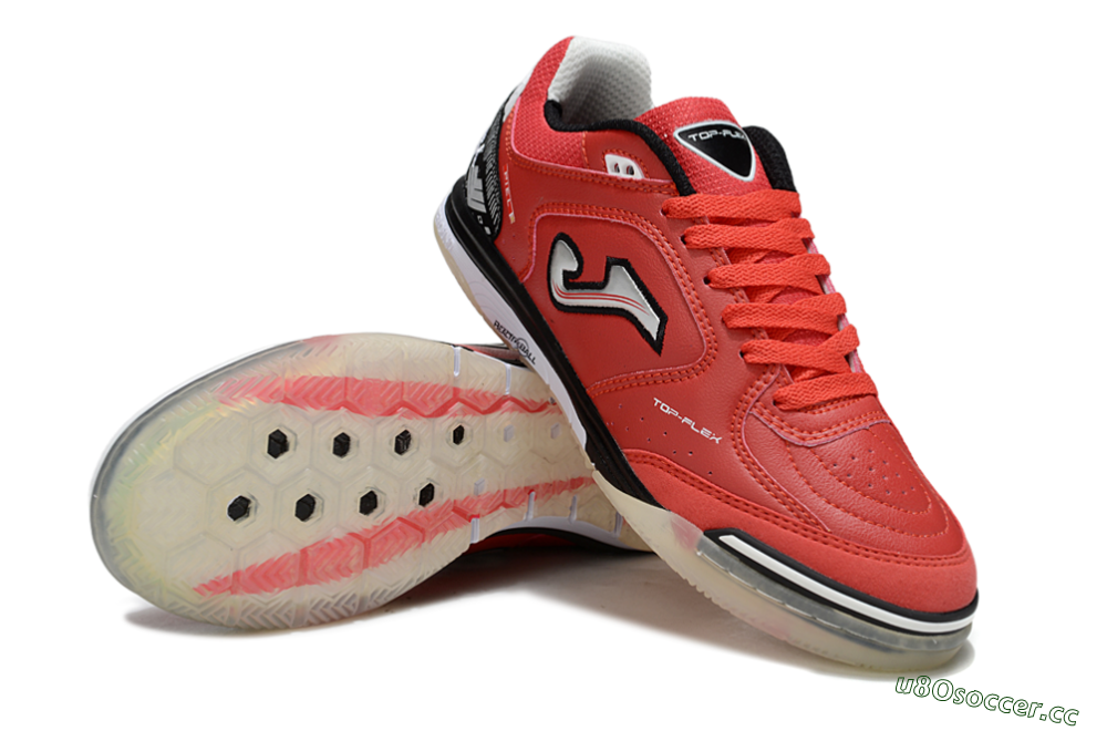 Men's Joma Top Flex IC Indoor & Futsal Low-Tops Football Shoes - Red/Crimson Blaze/Black Knight 3