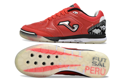 Men's Joma Top Flex IC Indoor & Futsal Low-Tops Football Shoes - Red/Crimson Blaze/Black Knight