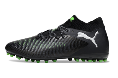 Men's Puma Future 8 Ultimate MG Multi Ground Low-Tops Football Boots - Black/Neon Green/Electric Green