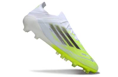 Men's Adidas F50 Pro FG Firm Ground Low-Tops Football Boots - Yellow/Lime Green/White